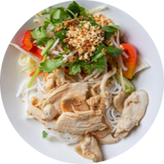 Bún gà nuong