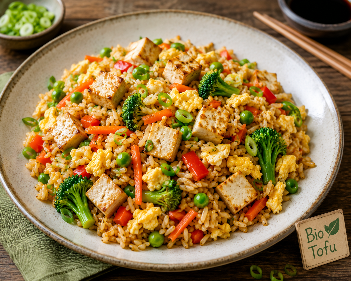 Com rang Bio-Tofu