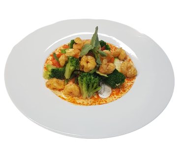 Tôm Curry Ân Dô (leicht scharf)